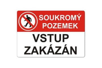 Ostatní Varnostna tabela EURO tools 40700648 Safety table - plastic A4 Private property, entry prohibited