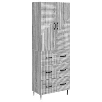 Vidaxl Set omar 2 szt. Siva Sonoma 66 x 34,5 x 90 cm Inženirski les
