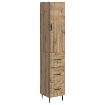 Vidaxl Set omar 2 szt. Artisan hrast 33 x 34,5 x 90 cm Inženirski les