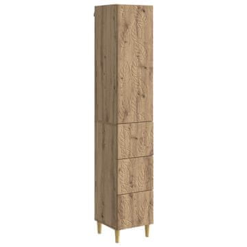 Vidaxl Set omar 2 szt. Artisan hrast 33 x 34,5 x 90 cm Inženirski les