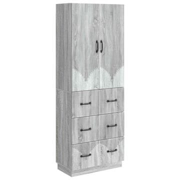 Vidaxl Set omar 2 szt. Siva Sonoma 66 x 34,5 x 87 cm Inženirski les