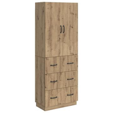 Vidaxl Set omar 2 szt. Artisan hrast 66 x 34,5 x 87 cm Inženirski les