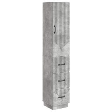 Vidaxl Set omar 2 szt. Betonsko siva 33 x 34,5 x 87 cm Inženirski les