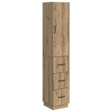 Vidaxl Set omar 2 szt. Artisan hrast 33 x 34,5 x 87 cm Inženirski les