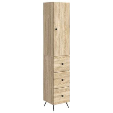 Vidaxl Set omar 2 kos 34,5 x 34,5 x 90 cm Inženirski les Sonoma hrast
