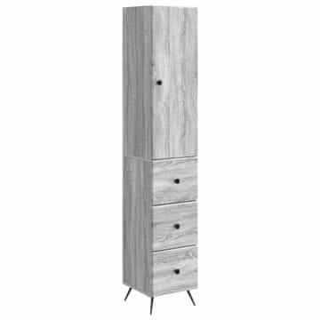 Vidaxl Set omar 2 szt. Siva Sonoma 34,5 x 34,5 x 90 cm Inženirski les