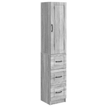 Vidaxl Set omar 2 szt. Siva Sonoma 33 x 34,5 x 87 cm Inženirski les