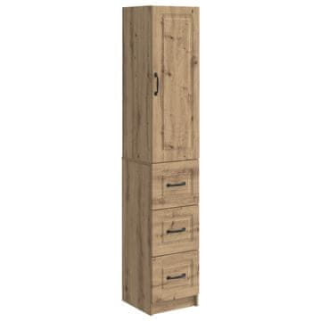 Vidaxl Set omar 2 szt. Artisan hrast 33 x 34,5 x 87 cm Inženirski les