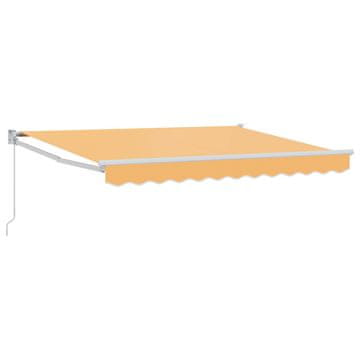 Vidaxl Vlečna tenda Peščena 3 x 2,5 m 100% poliester in aluminij