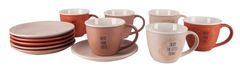 ALPEKSHOME ENJOY, SKODELICE ZA BELO KAVO S PODSTAVKOM, 160 ML, 6 KOS