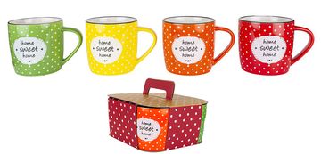 ALPEKSHOME HOME SWEET HOME, LONČKI H BOX, 300 ML, 4 KOS