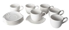 ALPEKSHOME SKODELICE ZA KAVO, BELE, HJ6333, 220 ML, 6 KOS