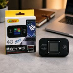 Andowl Prenosni SIM 4G LTE Mobile WiFi Router – brez nastavljanja