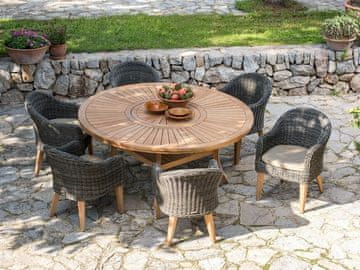 Mountfield Zunanja Vrtna Miza Colosseum Ø 180 cm Teak