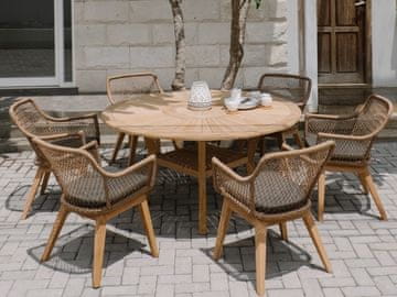 Mountfield Okrogla Vrtna Miza Colosseum Ø155 cm, Teak