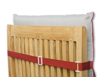 Mountfield Obojestranska Blazina Za Stol De Luxe Karmin 120x50x8 Cm Visoka
