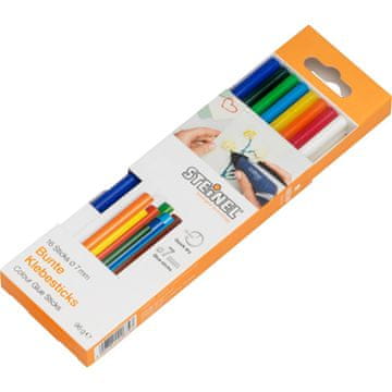 STEINEL STEINEL Lepilne palčke BARVNE – 7 mm (96 g / 16 kosov)