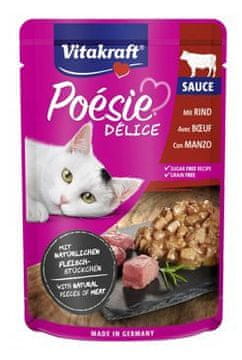 Vitakraft Cat Poésie Délice Sauce pocket beef 85g