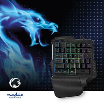 Nedis Nedis GKBDS110BK gaming tipkovnica RGB