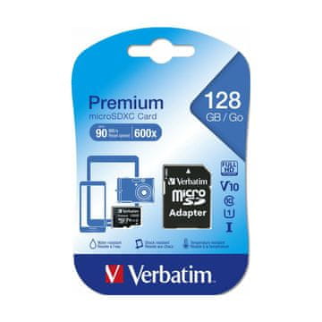 Verbatim Verbatim U1 Micro SDXC 128GB SD Class 10 + adapter