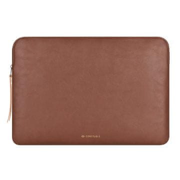 Infostyle Usnjen ovitek za prenosnik, združljiv s 16-palčnim MacBook Pro M4 2024 in 15-palčnim MacBook Air M4 M3 M2 2025, rjava