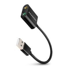 AXAGON ADA-12 USB - zvočni kabel USB soundbar s 15 cm kablom in kovinskim ohišjem