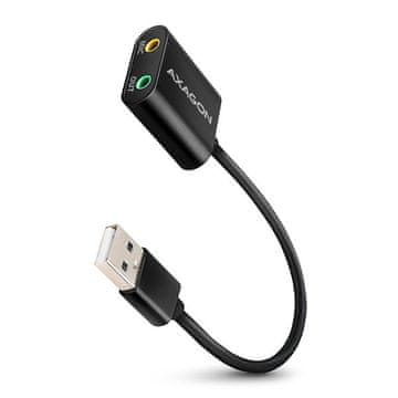 AXAGON ADA-12 USB - zvočni kabel USB soundbar s 15 cm kablom in kovinskim ohišjem