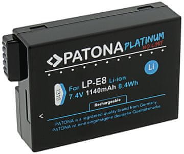 PATONA baterija za foto Canon LP-E8/LP-E8+ 1140mAh Li-Ion PLATINUM