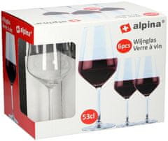 Alpina Kozarci za rdeče vino komplet 6 kosov 53 cl ED-286429