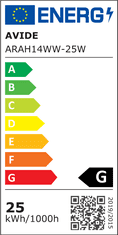 Avide Žarnica (9570161) E14, 25W, 3000K (ARAH14WW-25W)