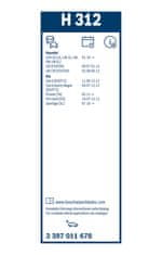 Bosch Rear H312 zadnja metlica brisalca, 300 mm (3397011678)