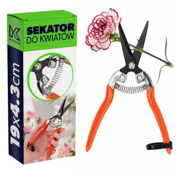 KADAX Škarje za obrezovanje grmovnic in vej, vrtne škarje 19 cm z ostrim jeklenim rezilom