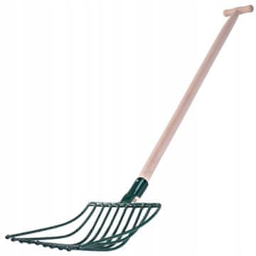 KADAX Vilice za krompir in peso, 10 zob, kovinske, trdne, široke, 138 cm