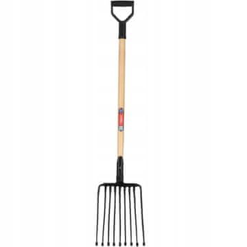 KADAX Vilice za krompir in peso, 9-zobne, kovinske, dolžina 129 cm