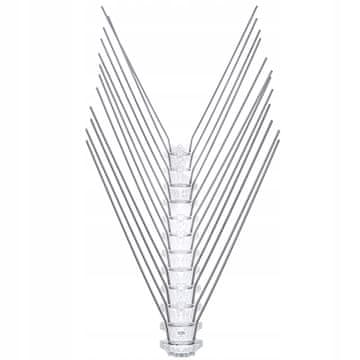 KADAX Bodice proti pticam iz nerjavečega jekla, 16 cm, močne, 9 kosov, 3 m