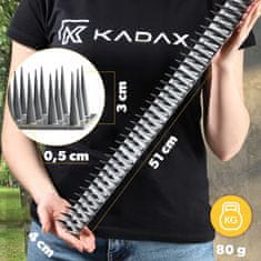 KADAX Bodice proti pticam, 51 cm, iz močne plastike, 6 kosov