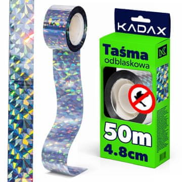 KADAX Odsevni trak za odganjanje ptic 50 m za golobe in škorce
