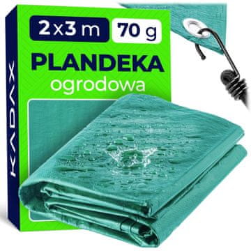 KADAX Debela ponjava, odporna proti zmrzali in vodoodporna, 2x3 m, 70 g/m², s 3 % UV zaščito za terase