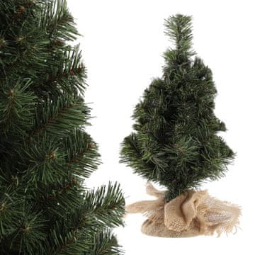 KADAX Majhno realistično umetno božično drevo 80 cm, zeleno, za mizo, brez jute