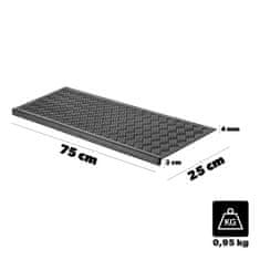 KADAX Gumijasta predprtilnica za stopnice, odprta, 75 cm, zunanja, protizdrsna