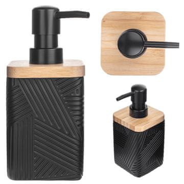 KADAX Dozator tekočega mila 300 ml črne barve s črpalko