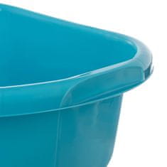 KADAX Ovalna plastična posoda za perilo 30L z ergonomskimi ročaji