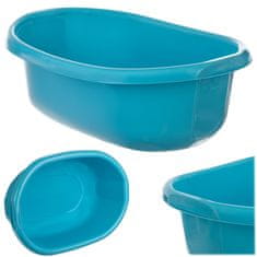 KADAX Ovalna plastična posoda za perilo 30L z ergonomskimi ročaji