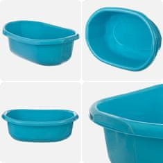 KADAX Ovalna plastična posoda za perilo 30L z ergonomskimi ročaji