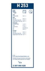 Bosch Rear H253 zadnja metlica brisalca, 250 mm (3397005828) - odprta embalaža