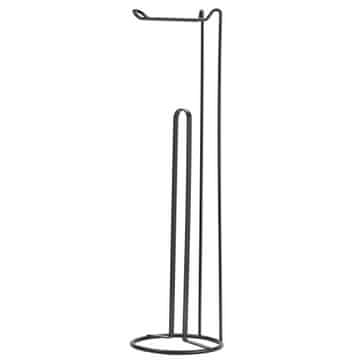 KADAX Držalo za papirnate brisače, črno, 54 cm, Loft stil, eleganten dodatek za kopalnico