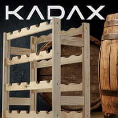 KADAX Leseno stojalo za vino, kapaciteta 20 steklenic, eleganten dizajn