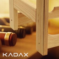KADAX Leseno stojalo za vino, kapaciteta 20 steklenic, eleganten dizajn