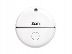 Verkgroup Mini obesek iskalec ključev bluetooth GPS lokator IOS bel