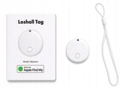 Verkgroup Mini obesek iskalec ključev bluetooth GPS lokator IOS bel